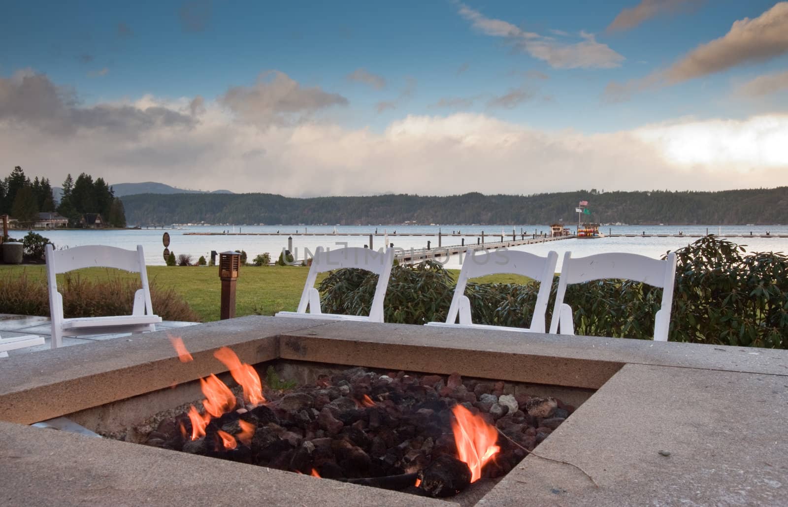 Fire pit near Hood Canal, WA