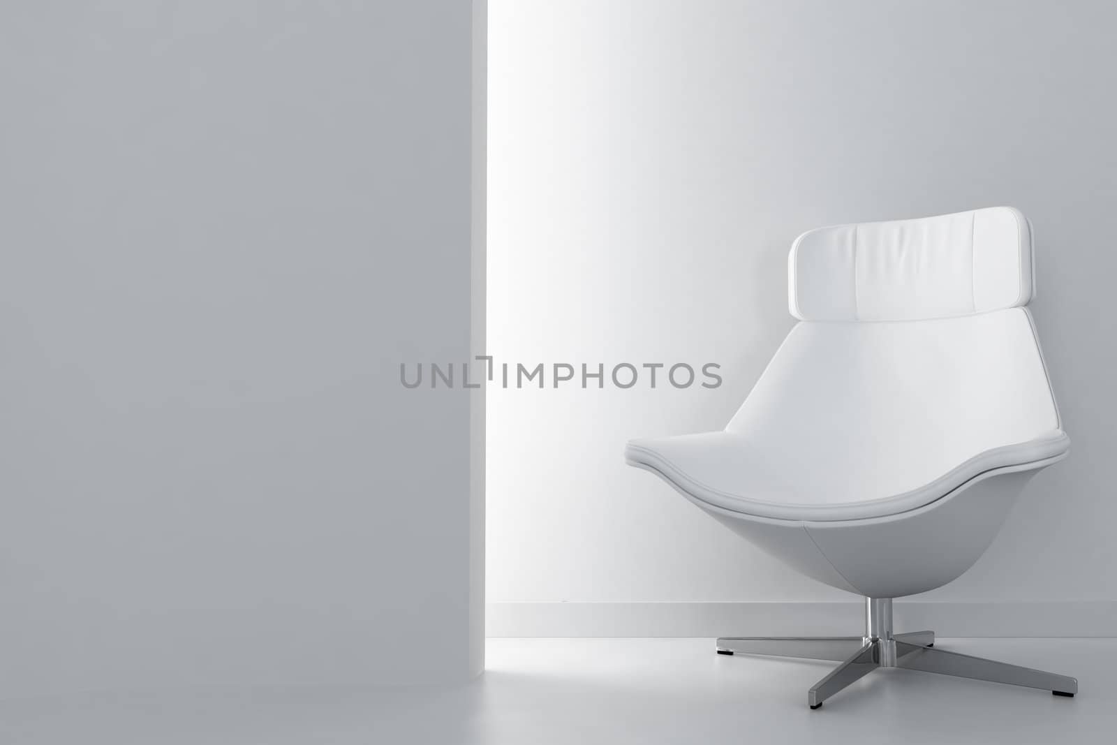 white luxury armchair by Serp
