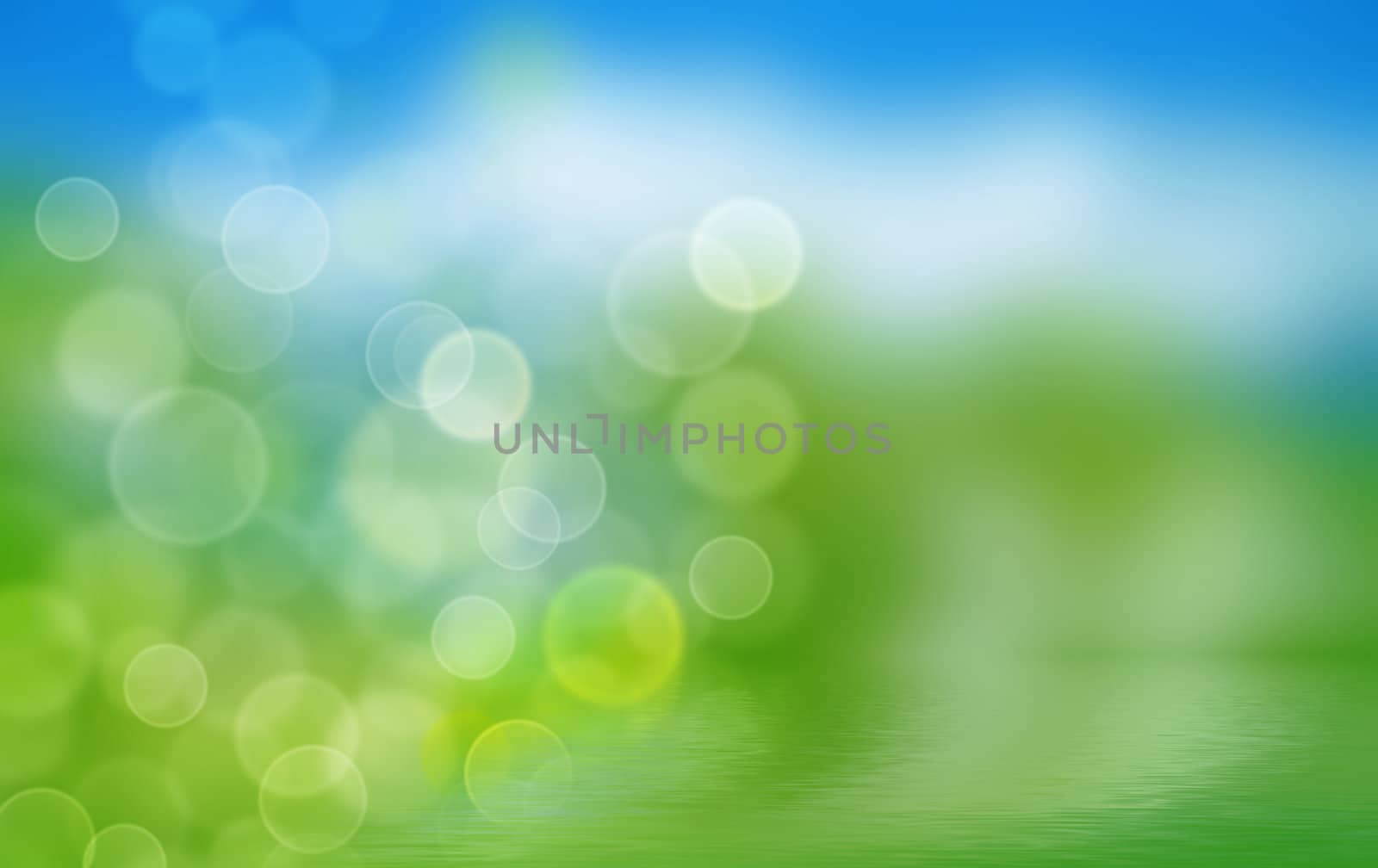 summer background with blurs and refelctions by Serp