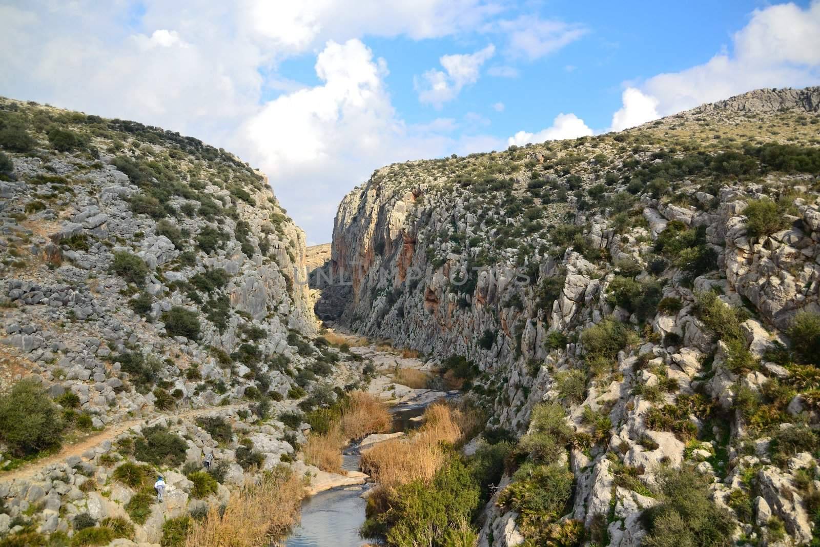 Tajo River Canyon, a place away from Malaga about fifty kilometers