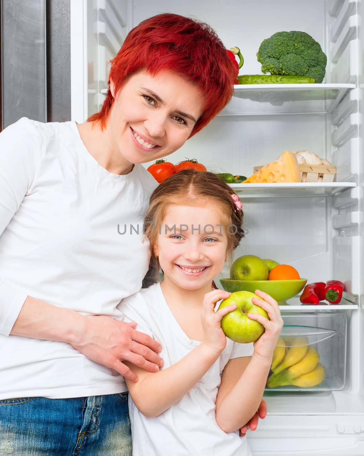 Mother and daughter in the kitchen by GekaSkr