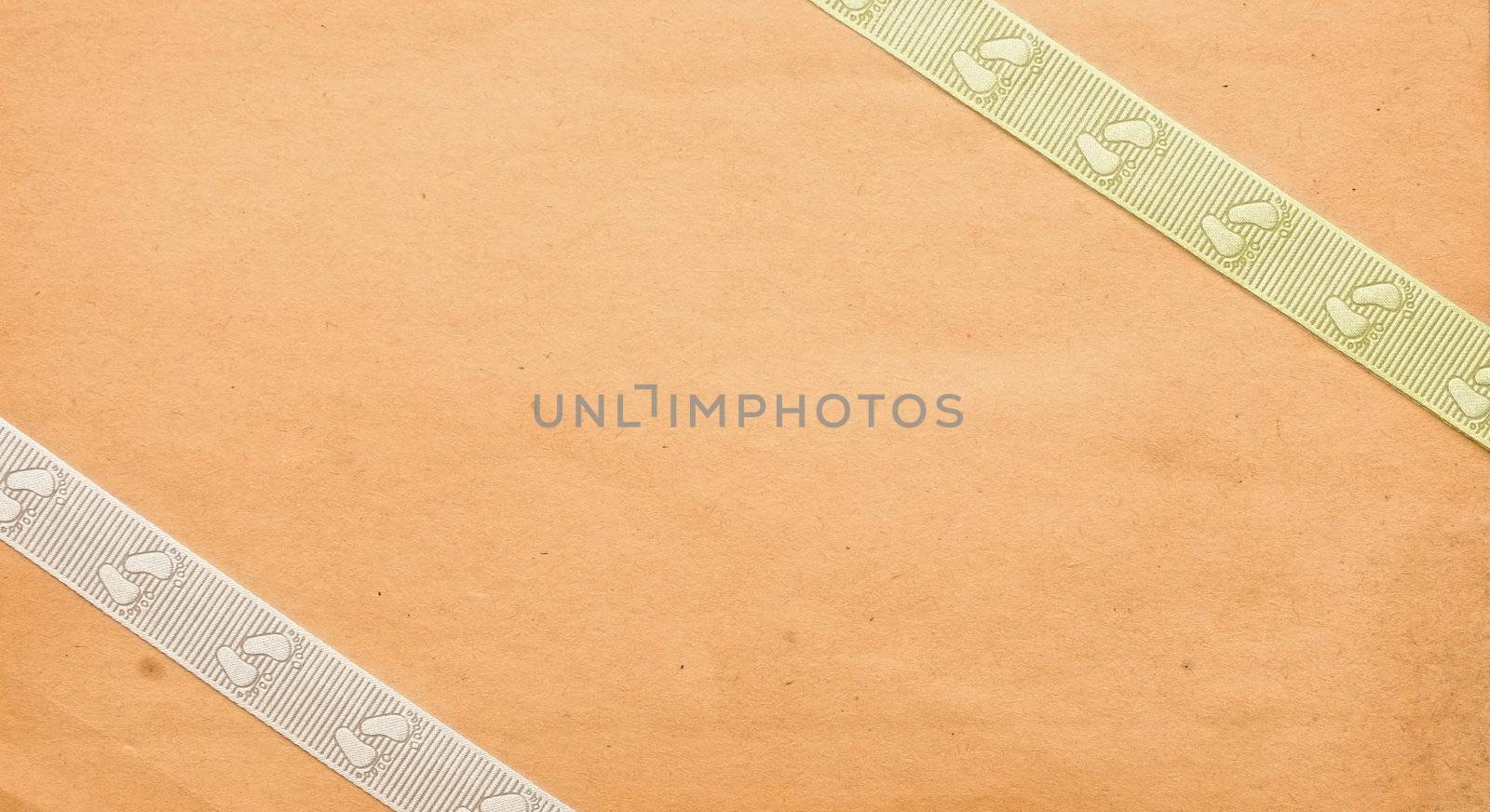 old paper background with ribbon. perfect as invitation or announcement