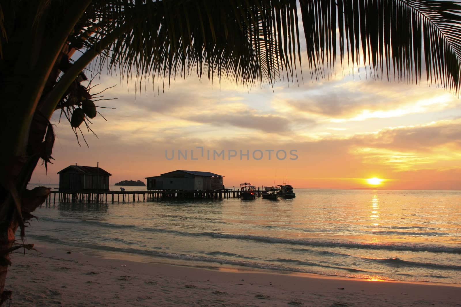 Sunrise at Koh Rong island, Cambodia, Southeast Asia