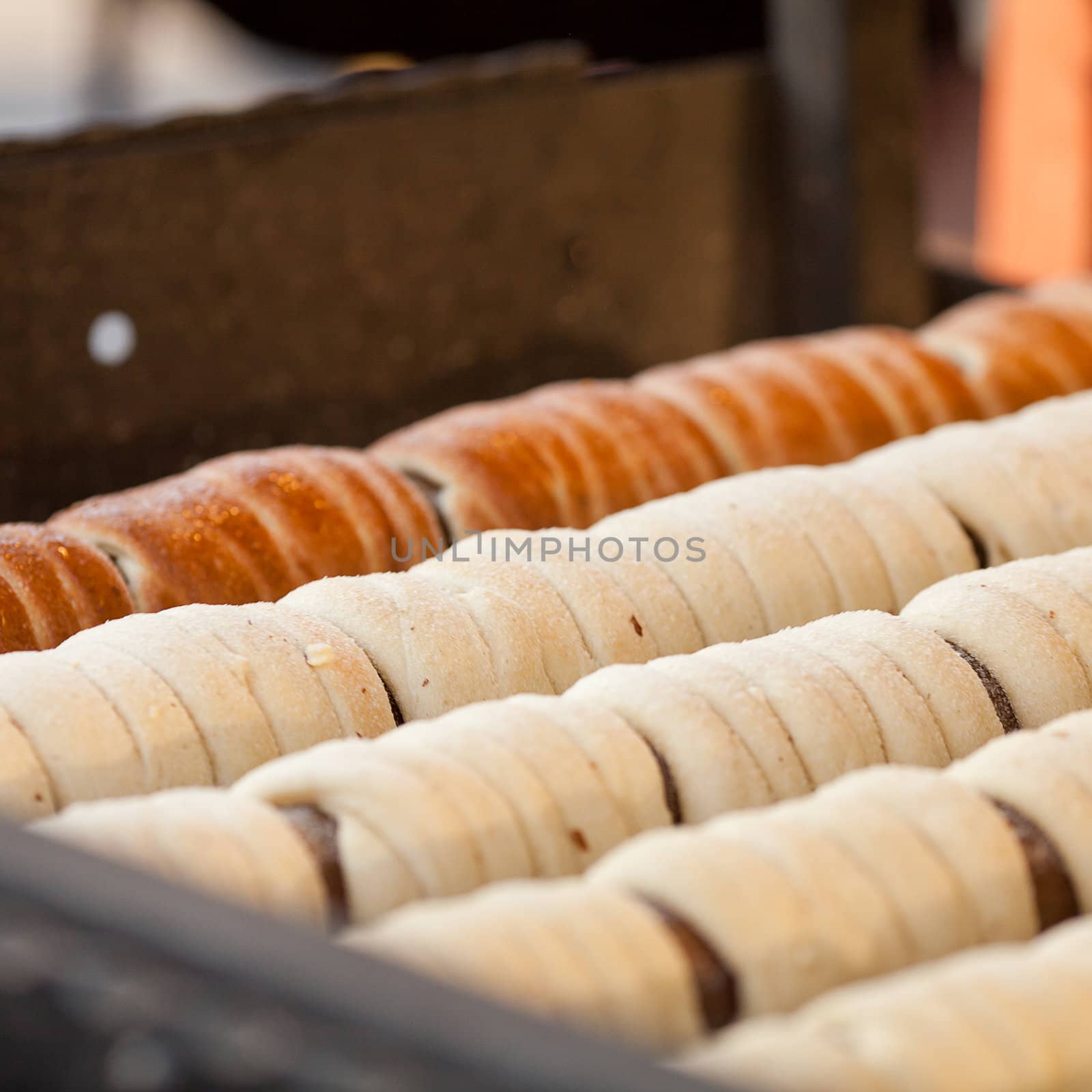 biscuits in sugar roasting on a spit by jannyjus