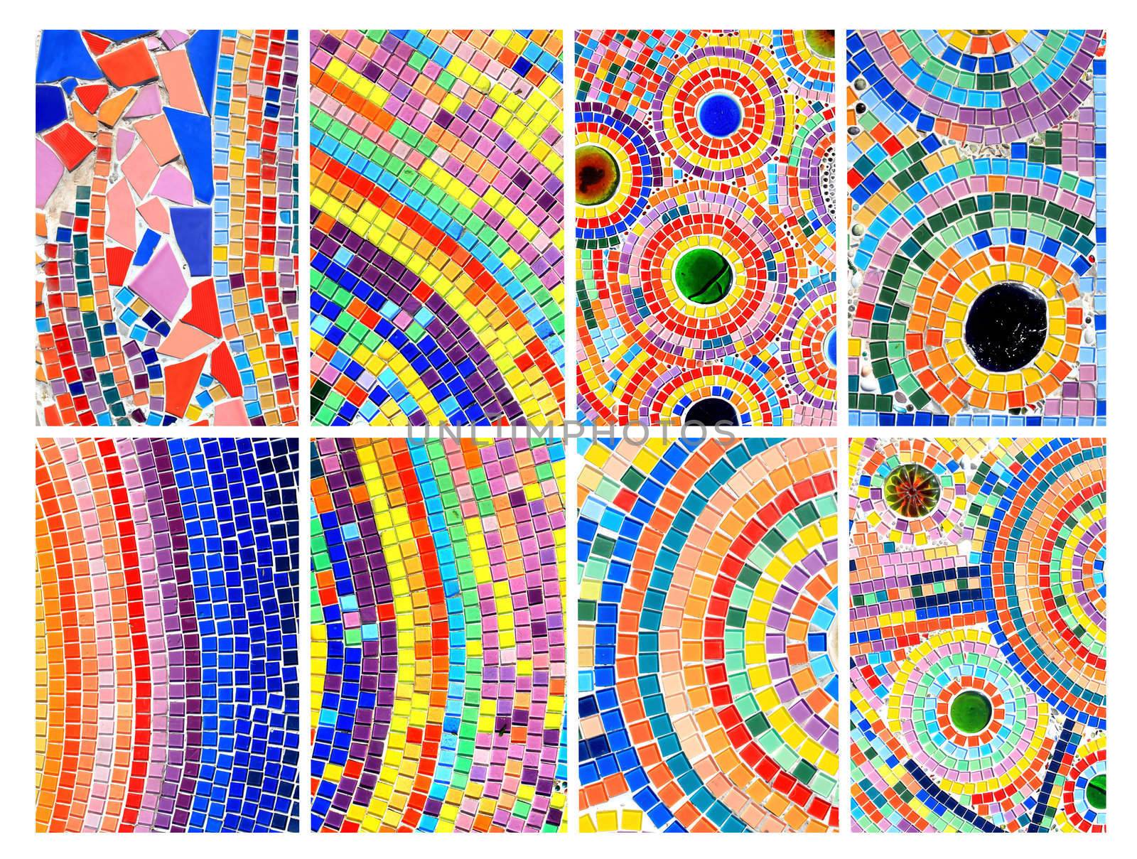 mix Colorful mosaic background 
 by rufous