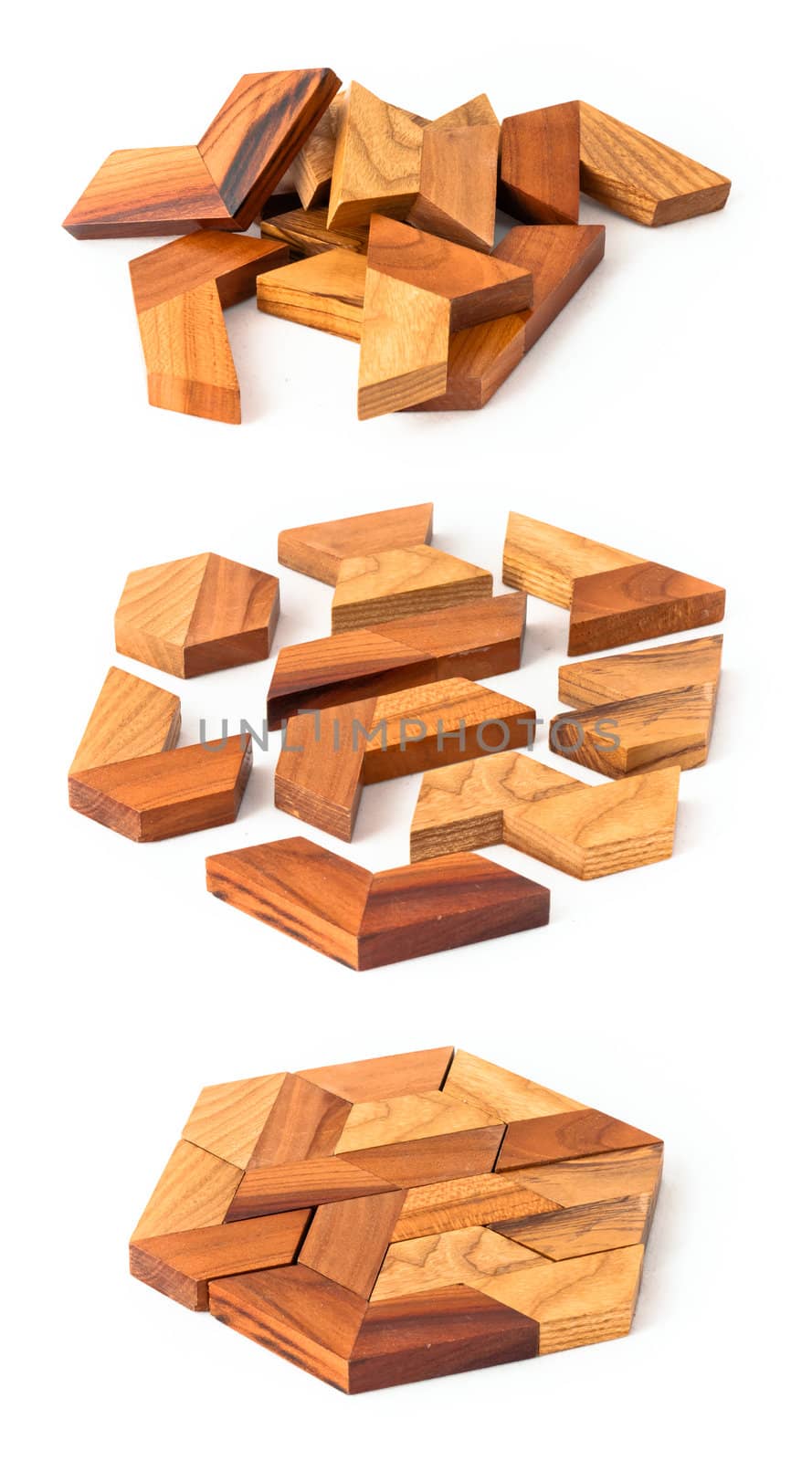Wooden hexahedron puzzle by dmitryelagin