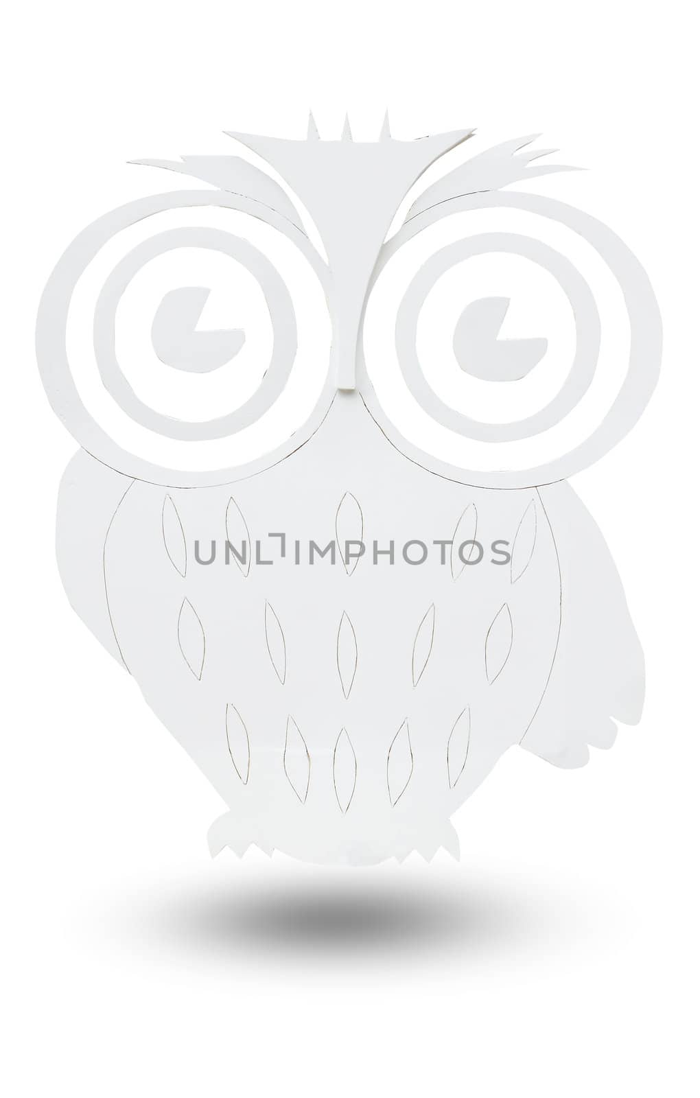White cute owl. by rufous