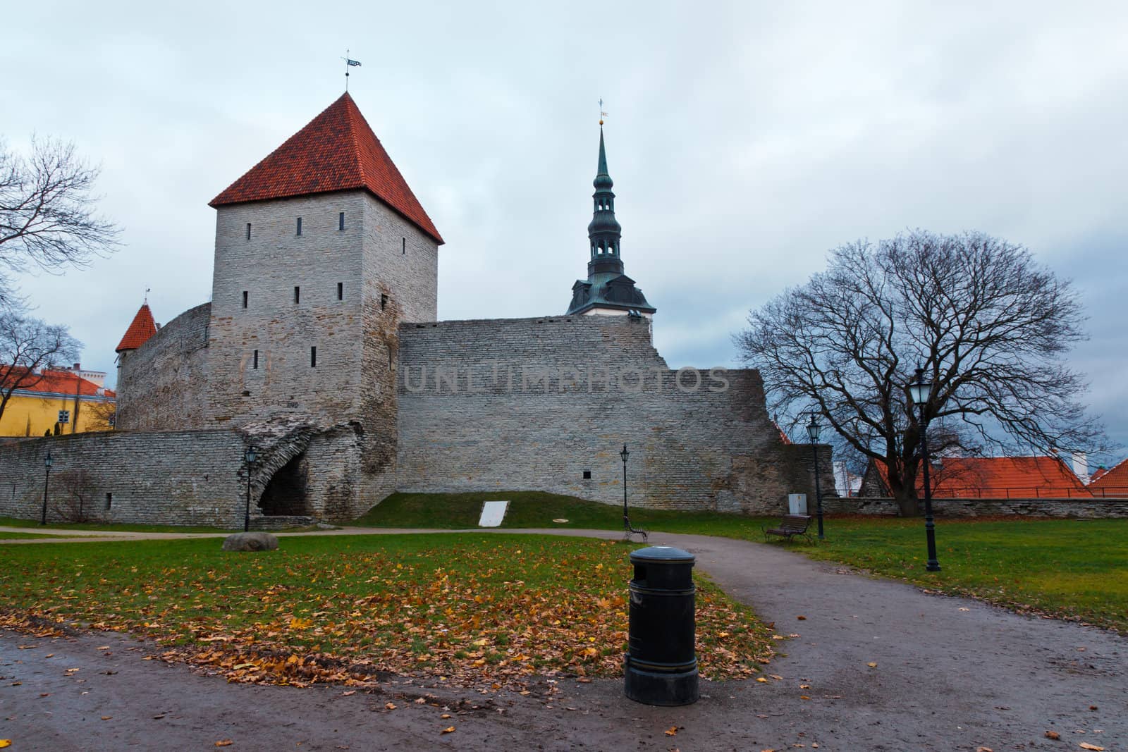 City Wall and Towers of Old Tallinn, Estonia
