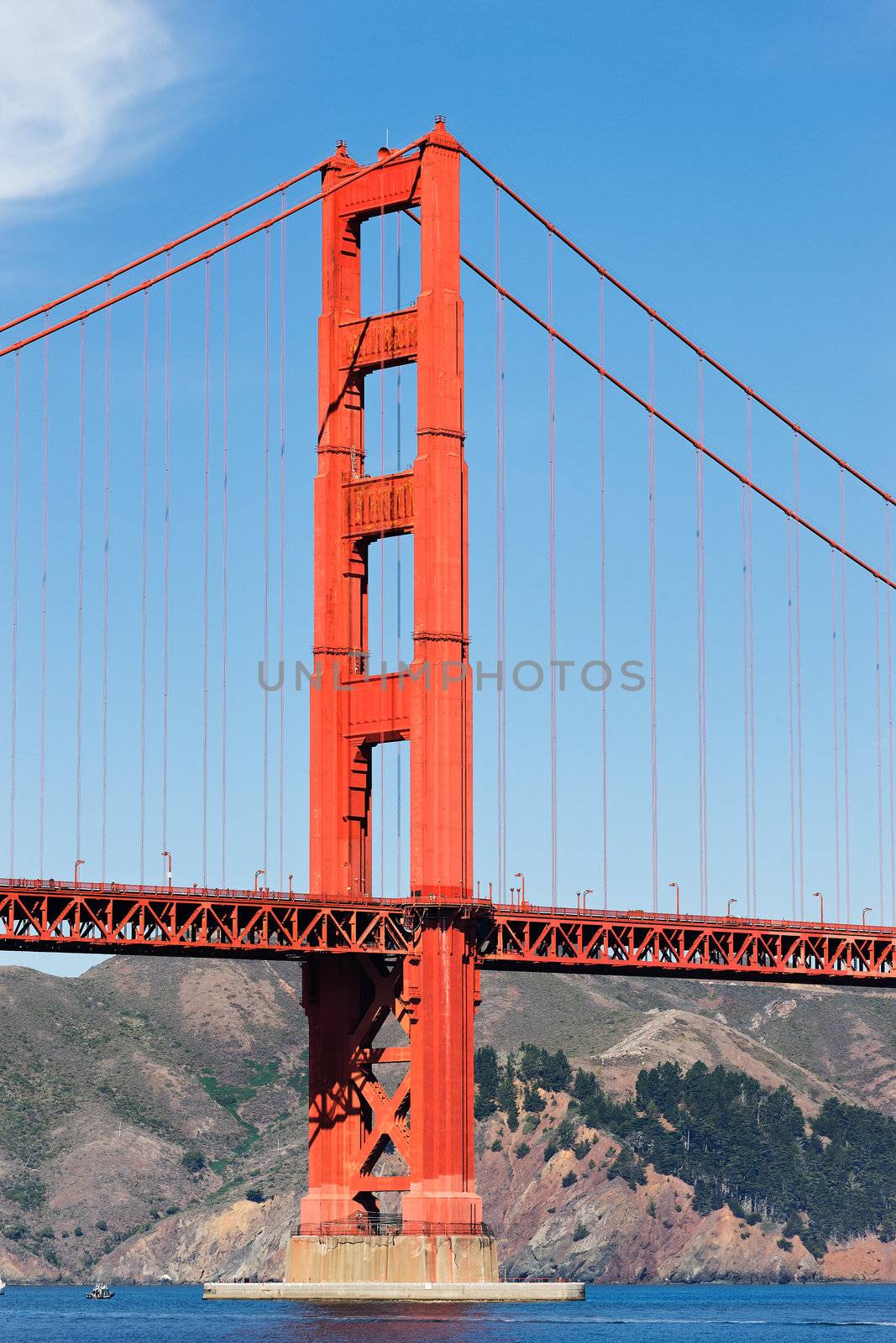 the famous Golden Gate Bridge, San Francisco