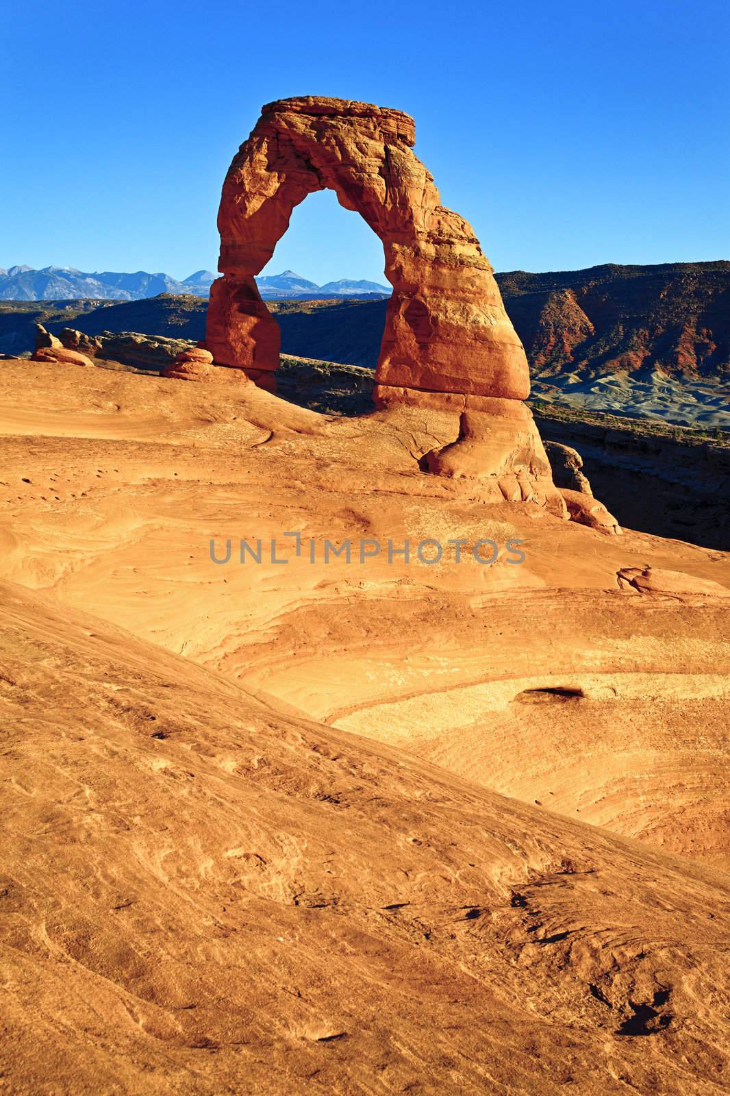 Sunset at famous Delicate Arch 