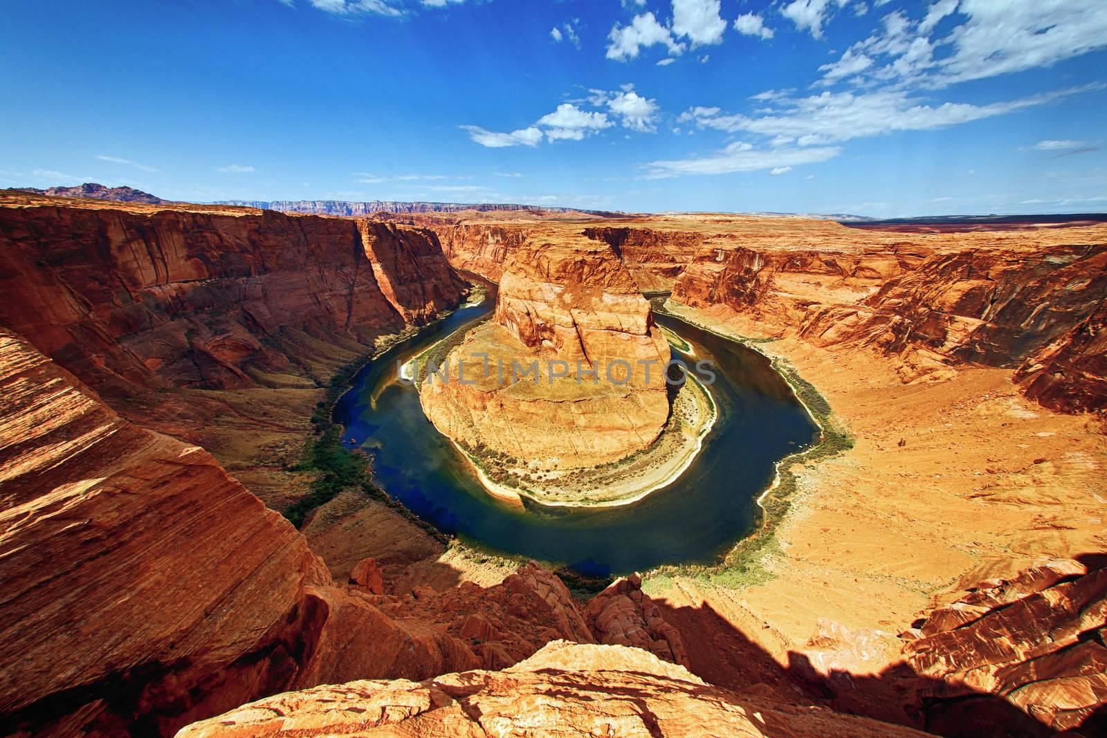 the Horse Shoe Bend at Utah, USA 