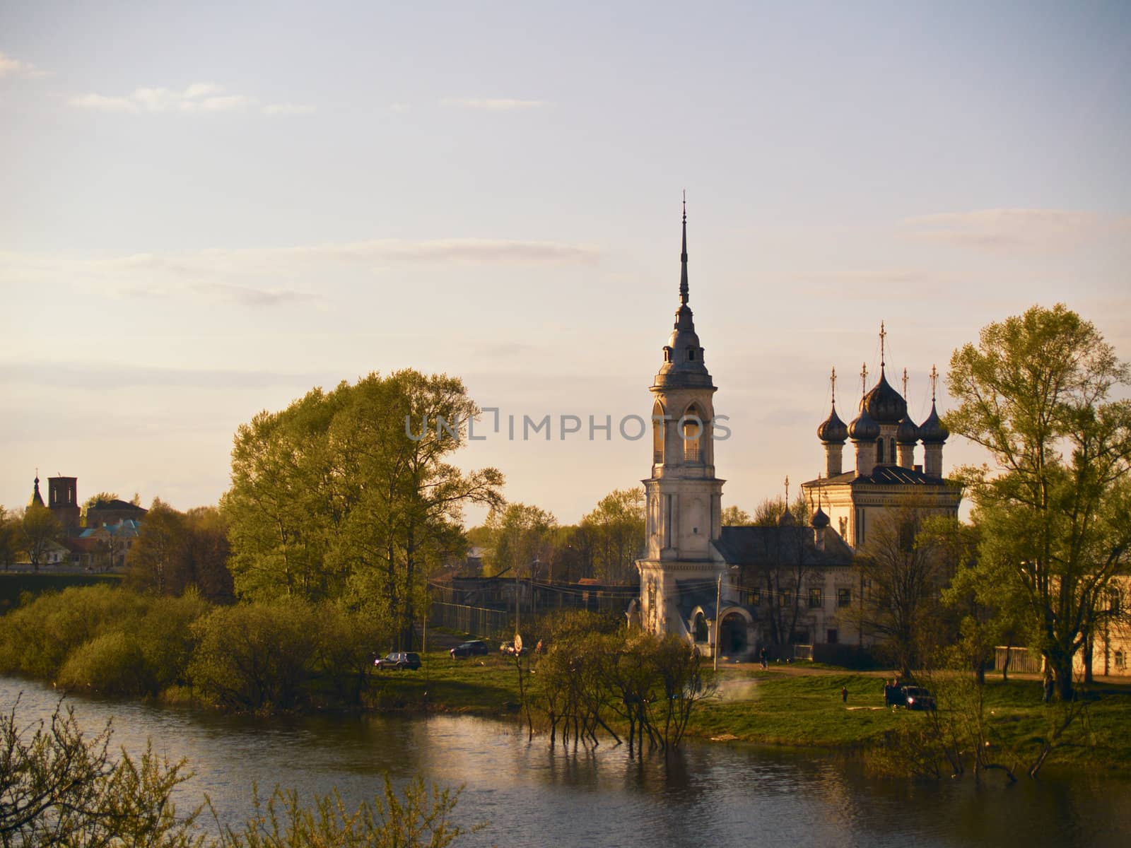 View of the Small Russian province town.