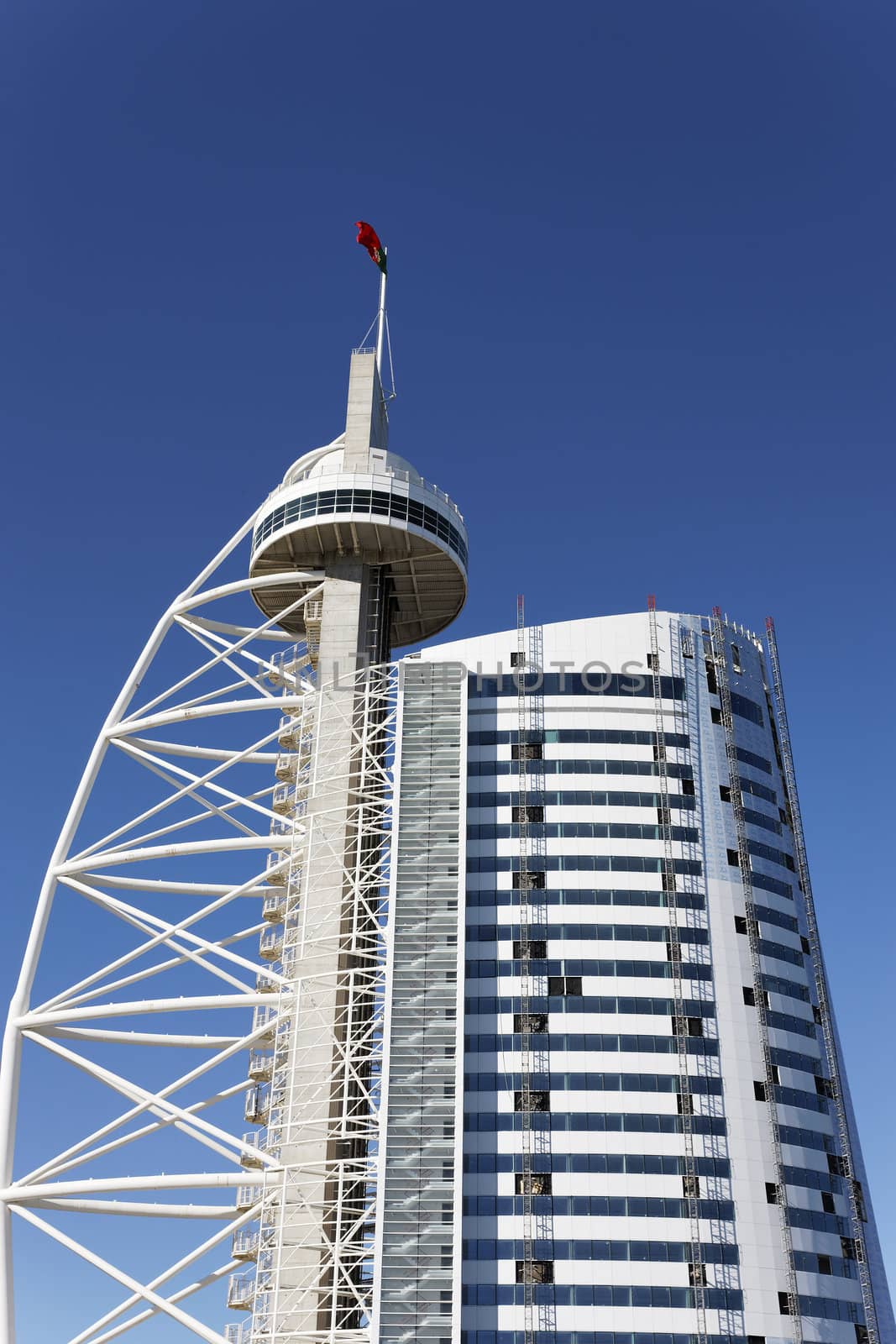 The Vasco da Gama Tower, Lisbon, Portugal