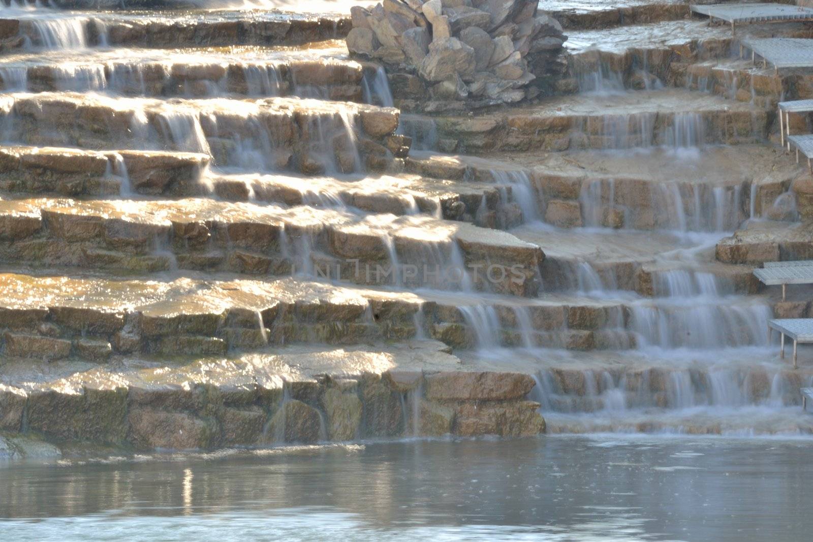 waterfall in the park west of Malaga