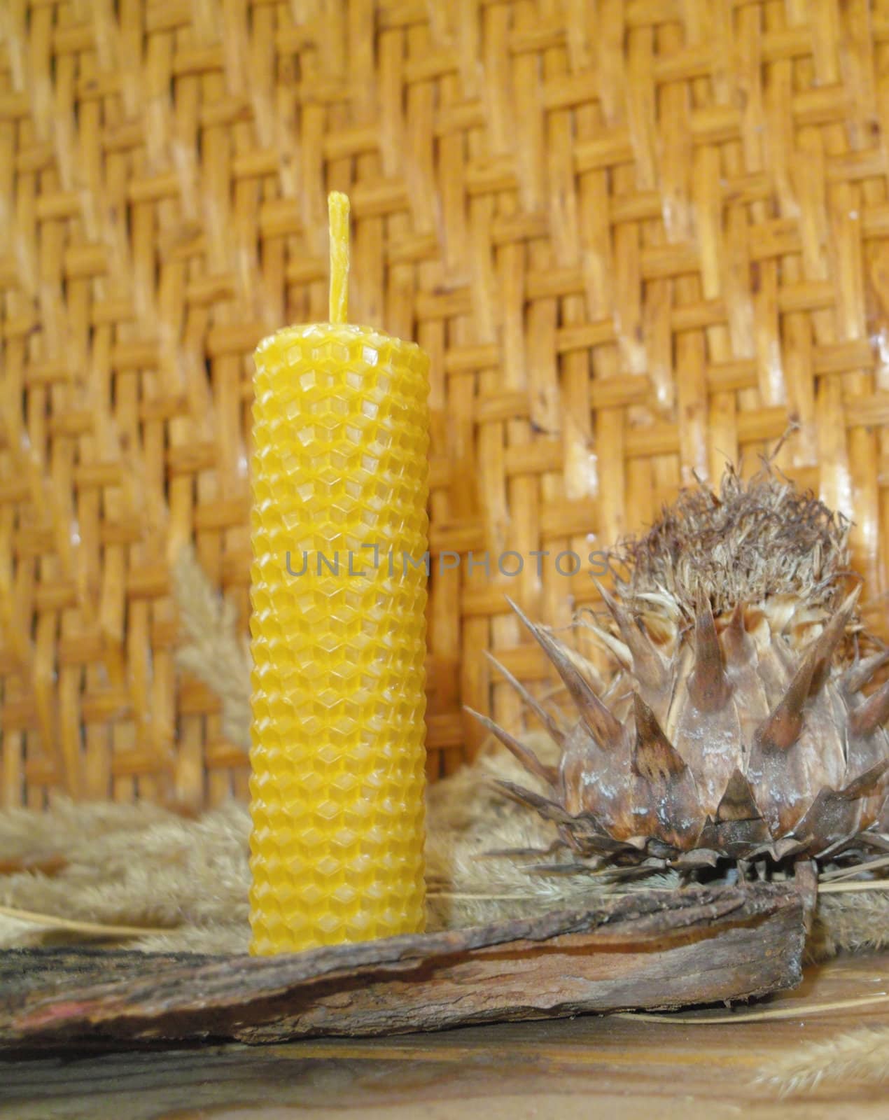 hand rolled natural beeswax candles taper