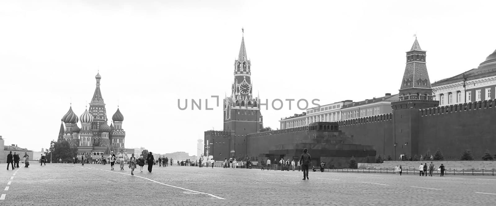  Red Square in Moscow, Russian Federation. National Landmark. Tourist Destination.