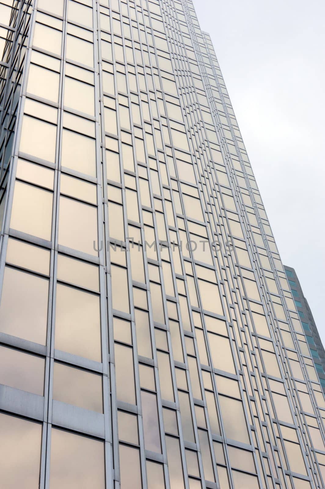 glass wall of a high-rise building in downtown Toronto