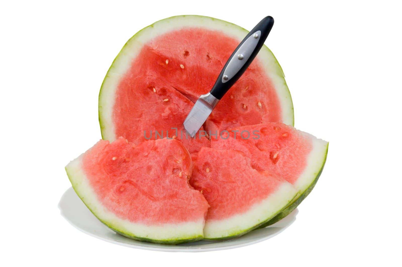 fresh and testy watermelon Cutted on the plate