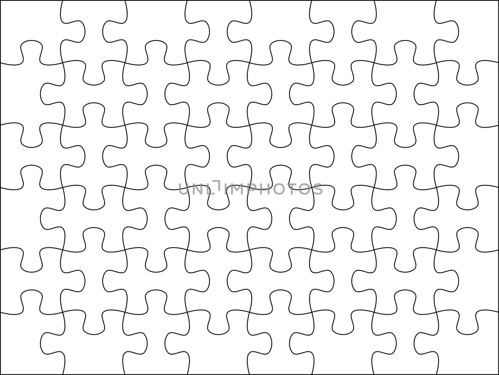 Puzzle background template 8x6 usefull for masking photo and illustration