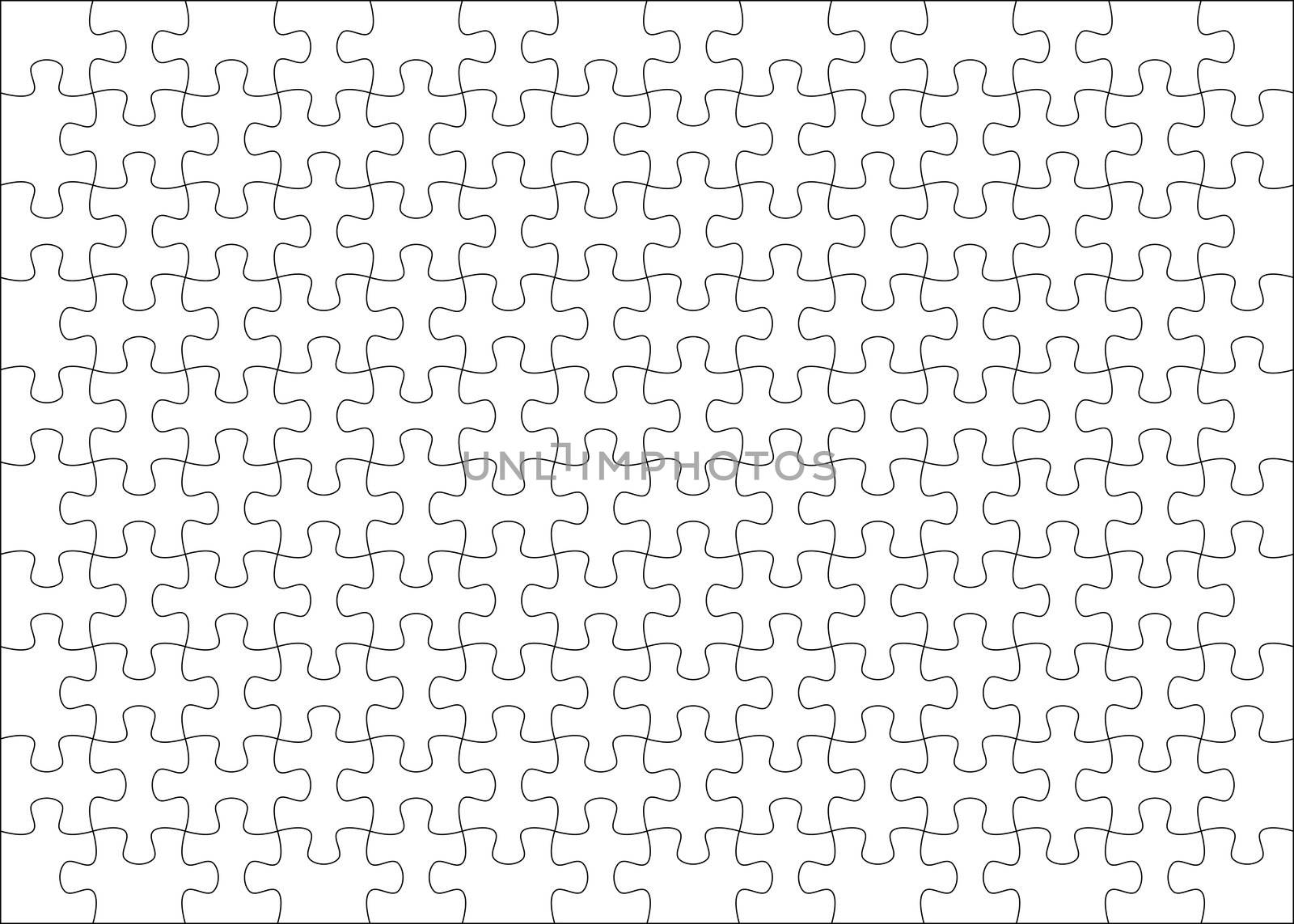 Puzzle background template 14x10 usefull for masking photo and illustration