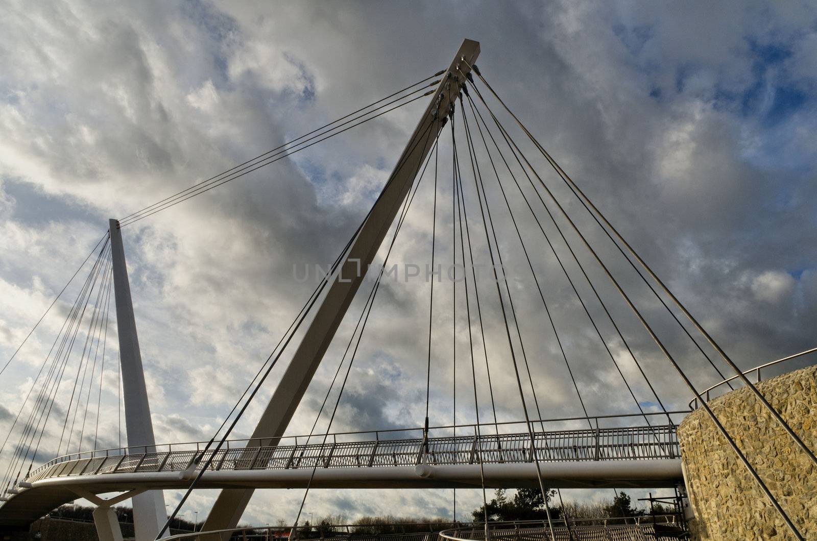 Eureka Skyway footbridge over the M20 motorway in Kent