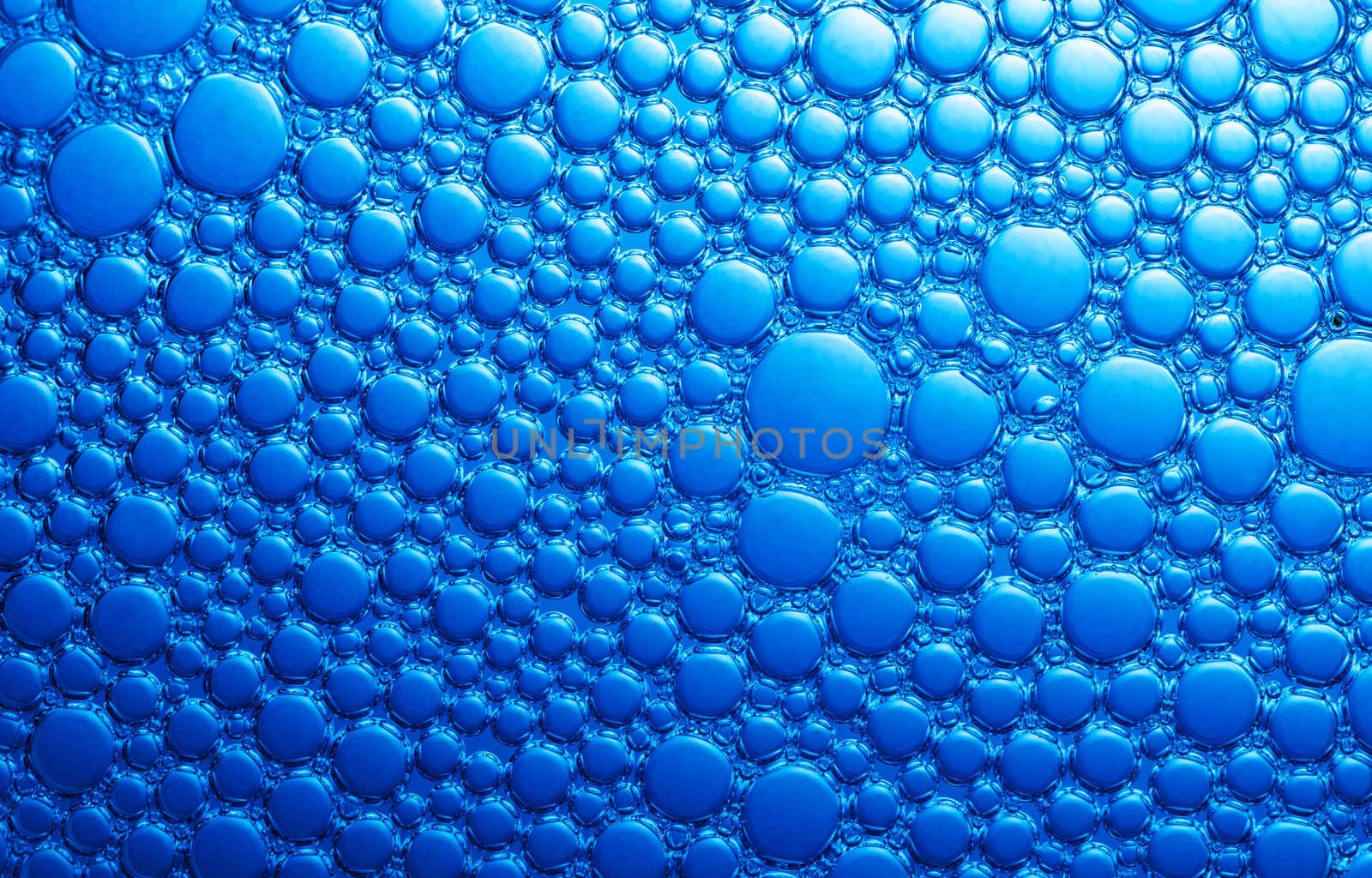 Close up shot of bubbles in water.