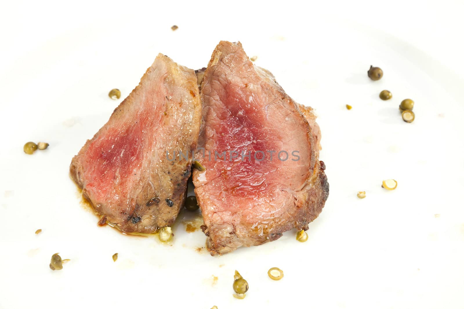 Grilled Sirloin with green pepper