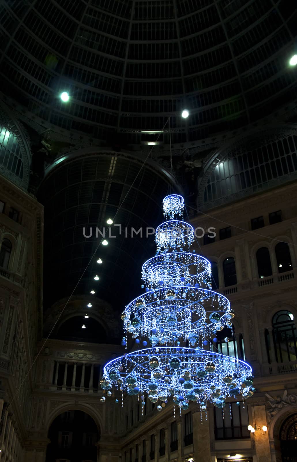 christmas decoration in naples, Italy