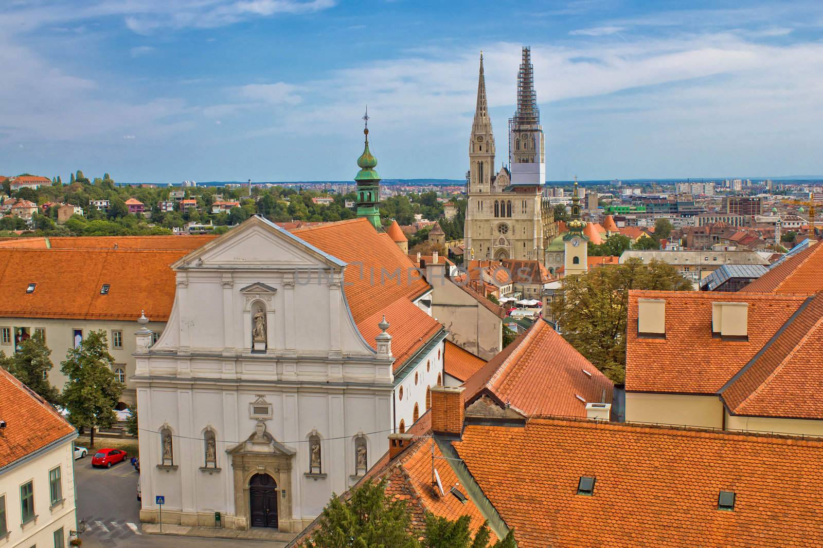 Historic upper town of Zagreb - capital of Croatia