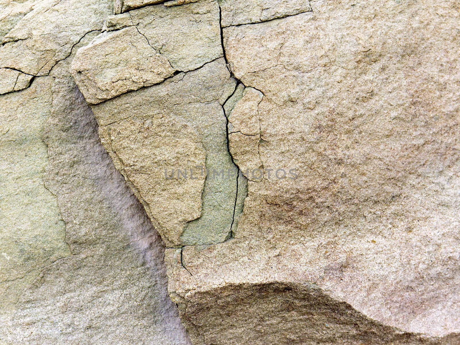 stone rock with cracks in the background