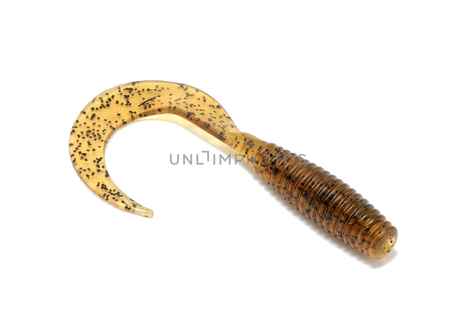 rubber lure brown and black for predator angling