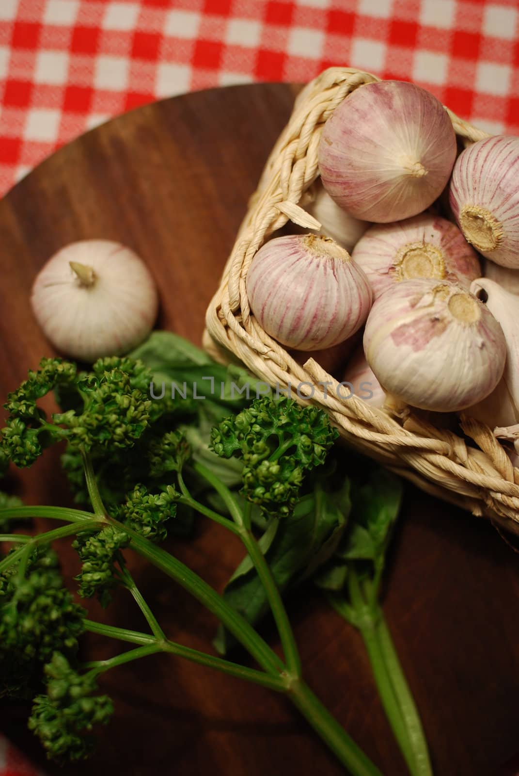 parsley and garlic