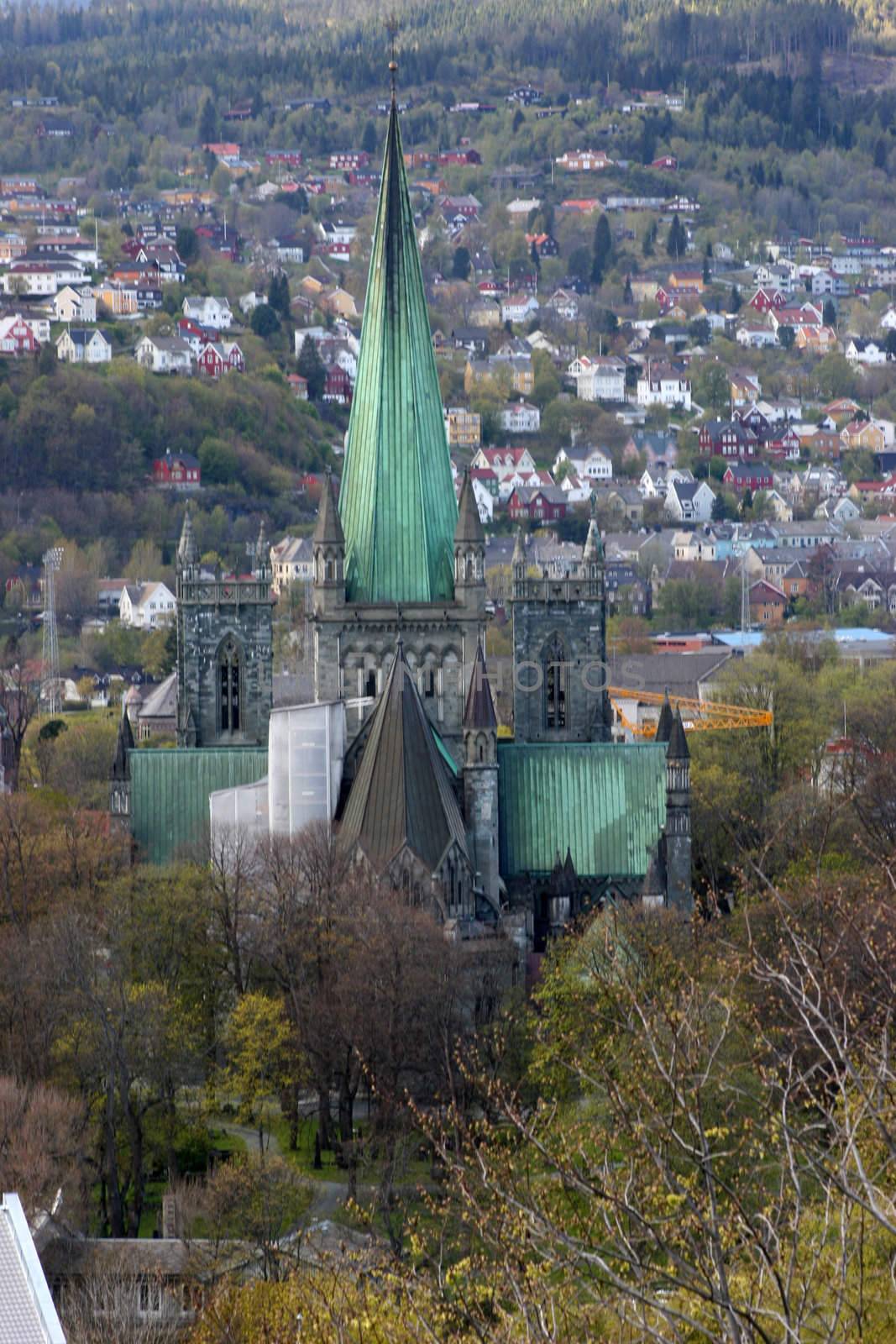 church in Trondheim,Norway