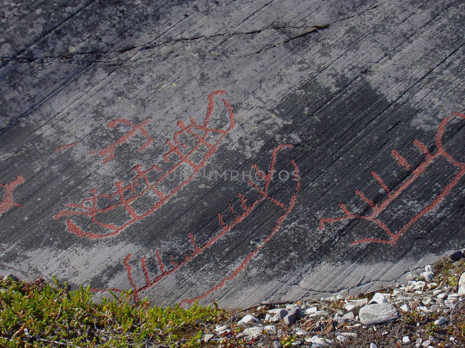rock carving in Alta. Norway        