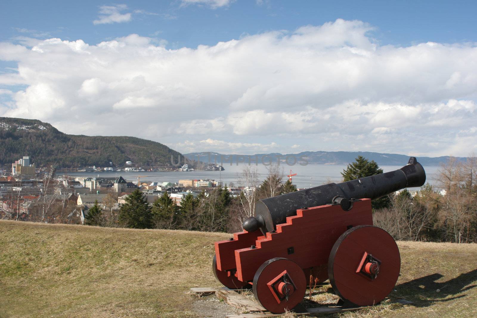 canon at Christiansten Fortress,norway