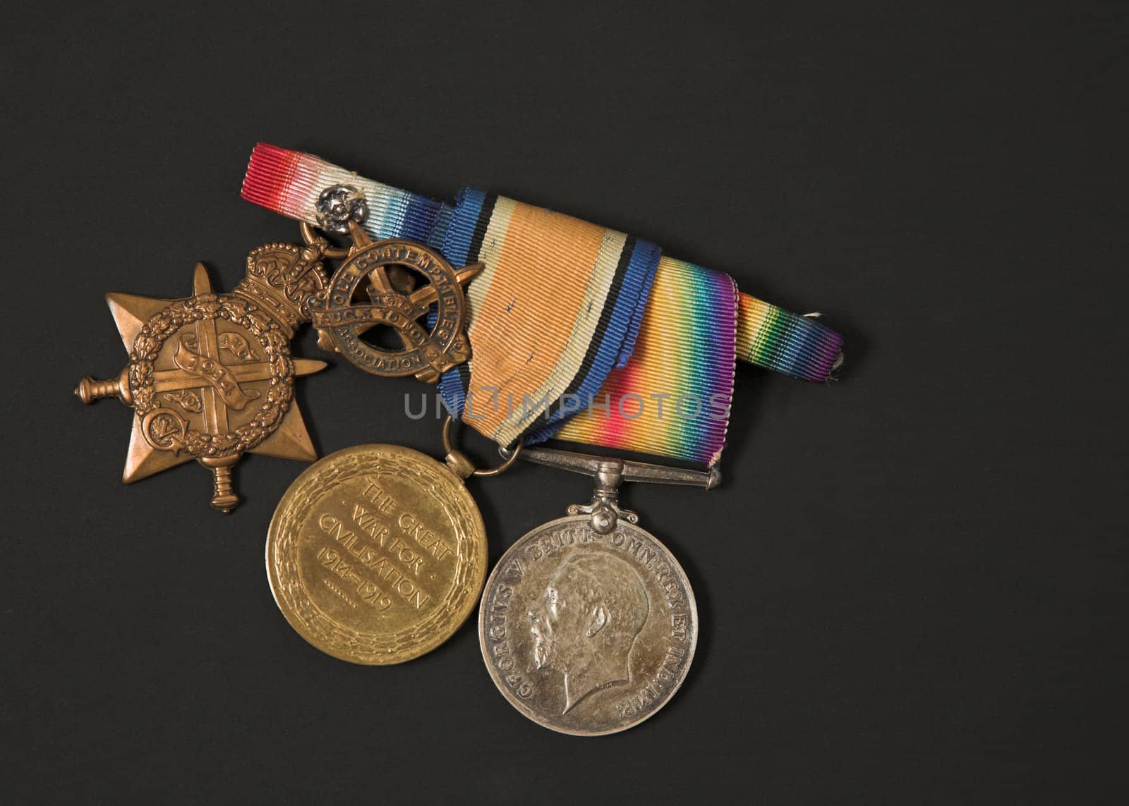 Great War Medals and Badge by grandaded