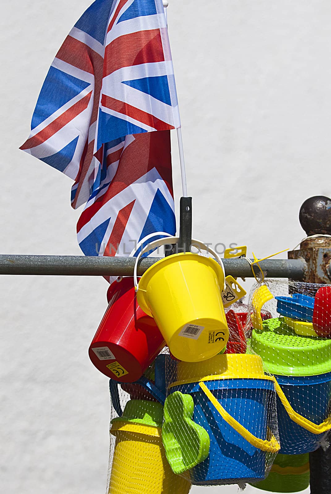 union jack flag with bucket and spade by itsrich