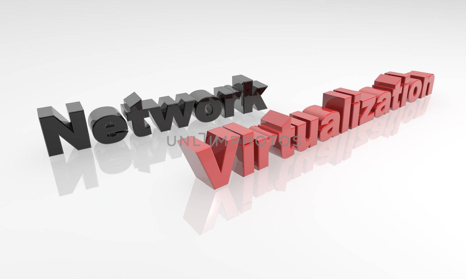 Network Virtualization 3D Text - XXXL by jeremywhat