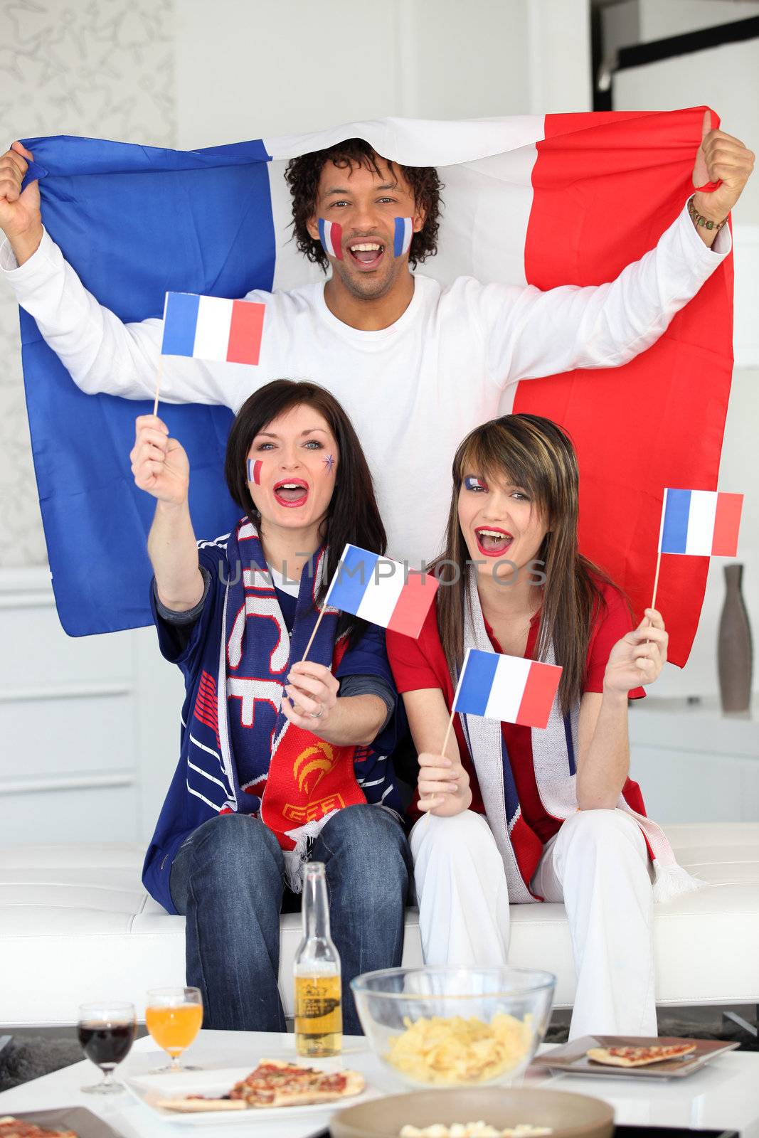 French football fans by phovoir