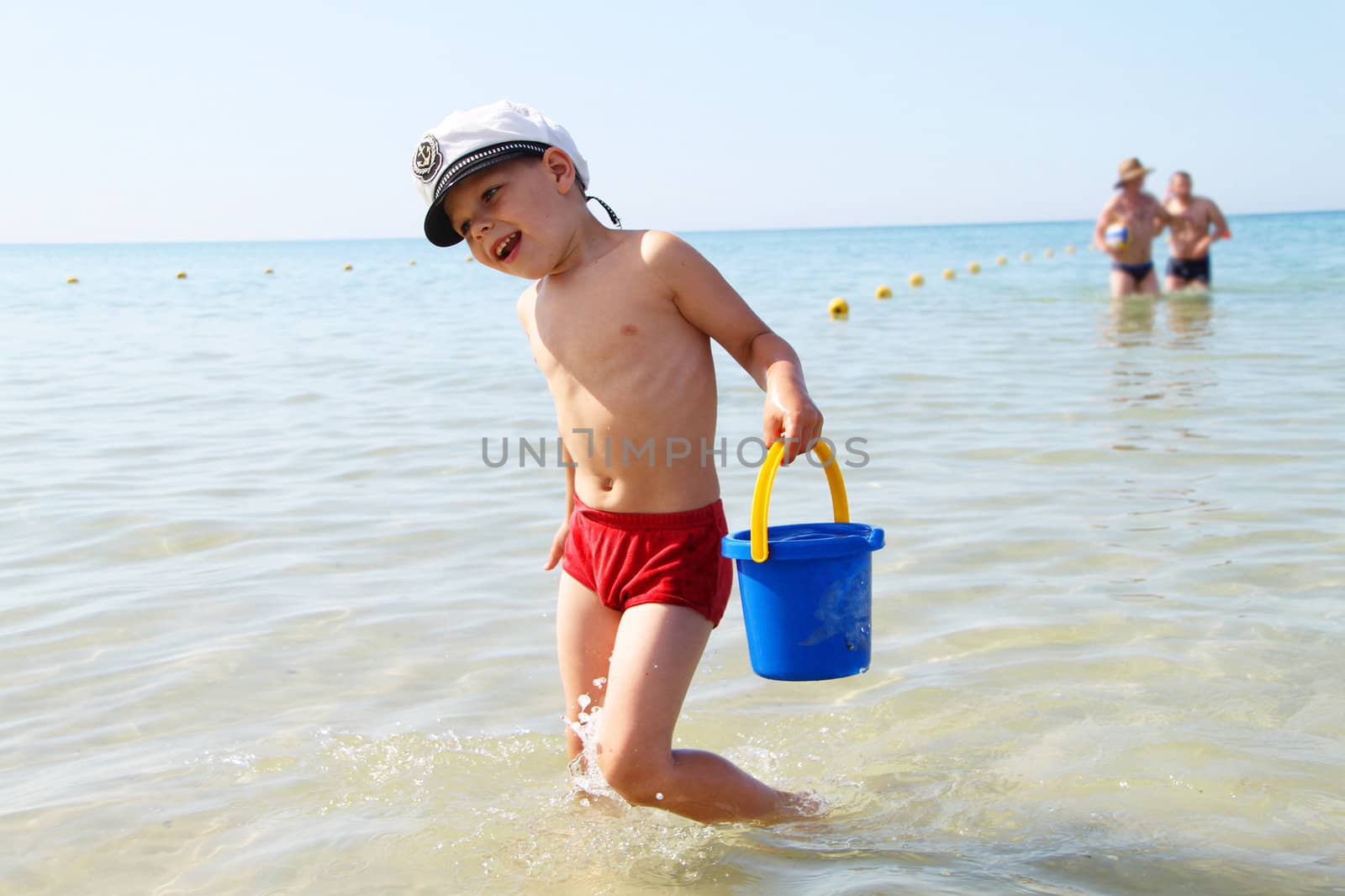 The boy on the beach