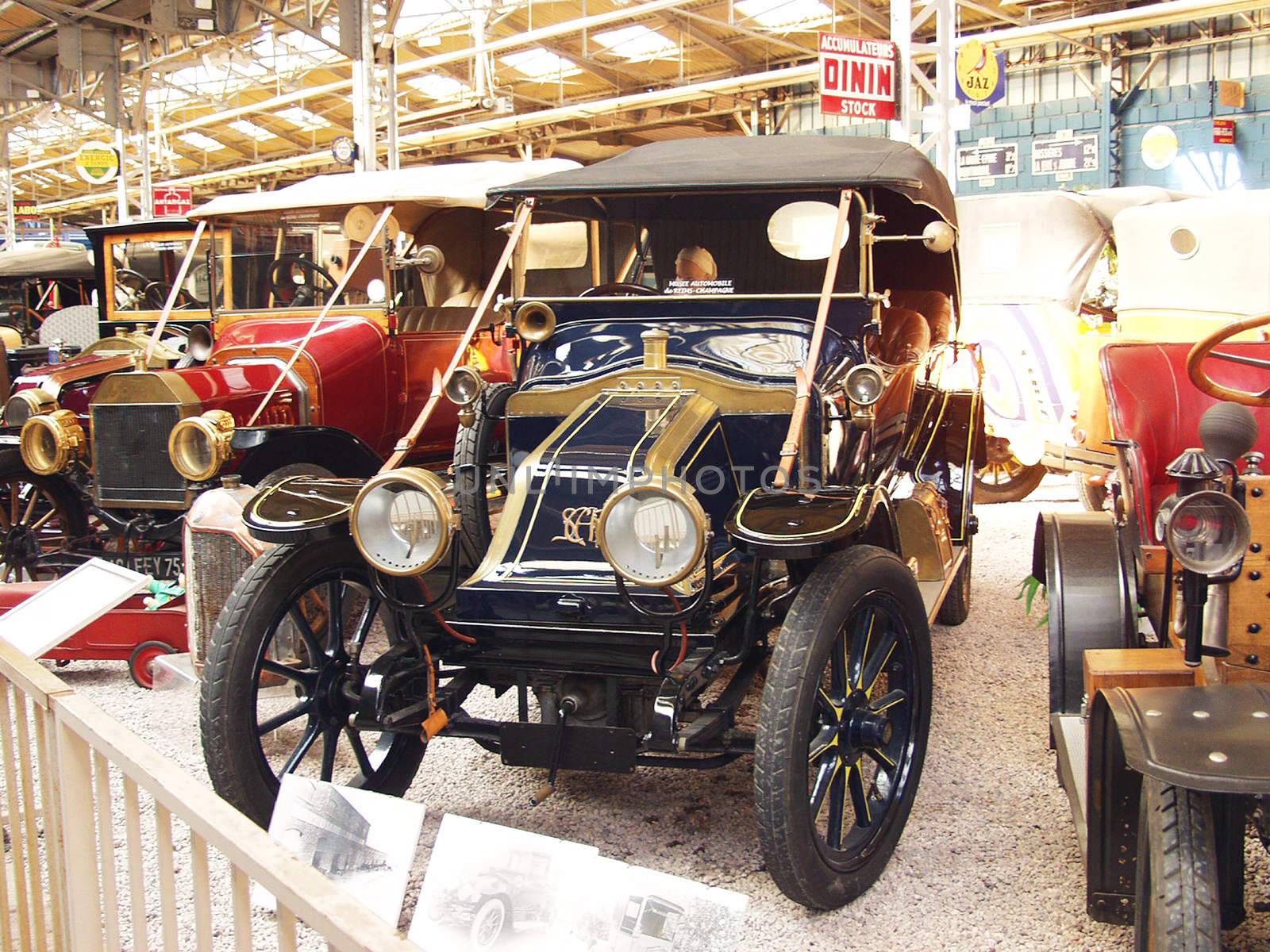Retro cars museum. Reims. France. September 13, 2007. Automobile Museum