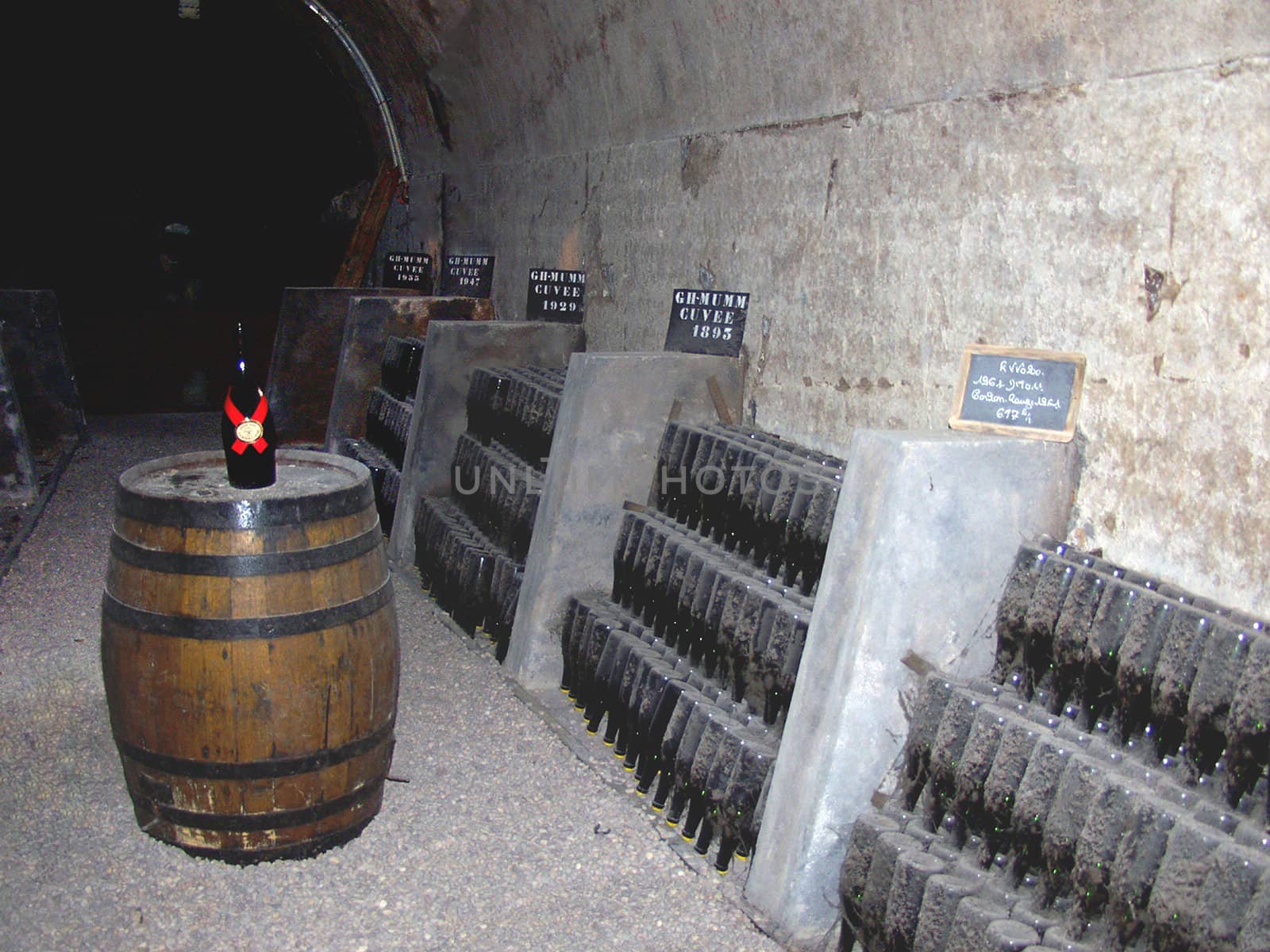 Cuvee's best century in the basement of the producer of champagne