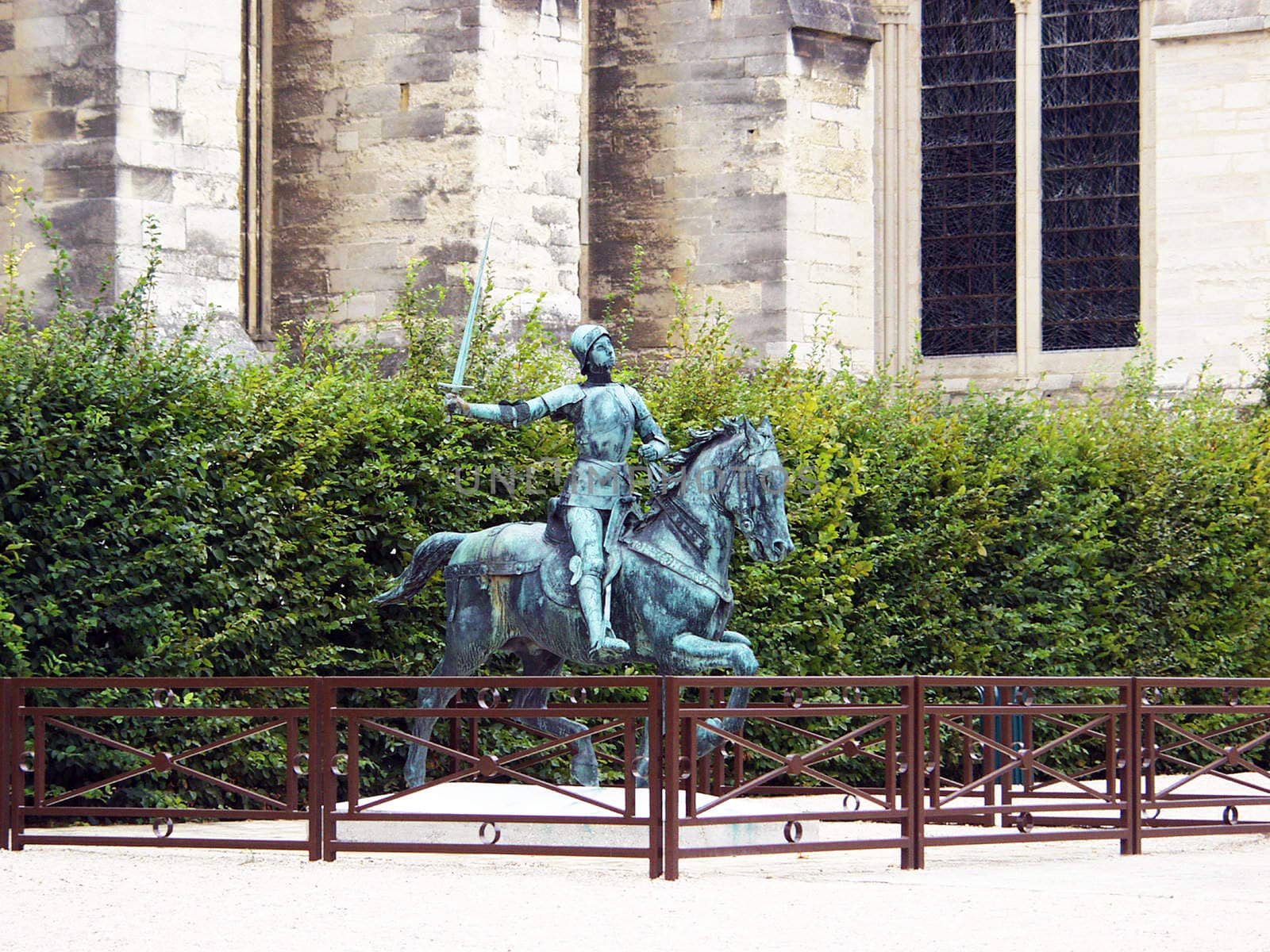 Statue of Saint Joan of Arc in Reims. France 