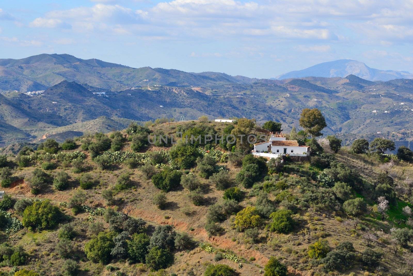 northern slopes of the mountains of Malaga, Malaga road picture-antequera