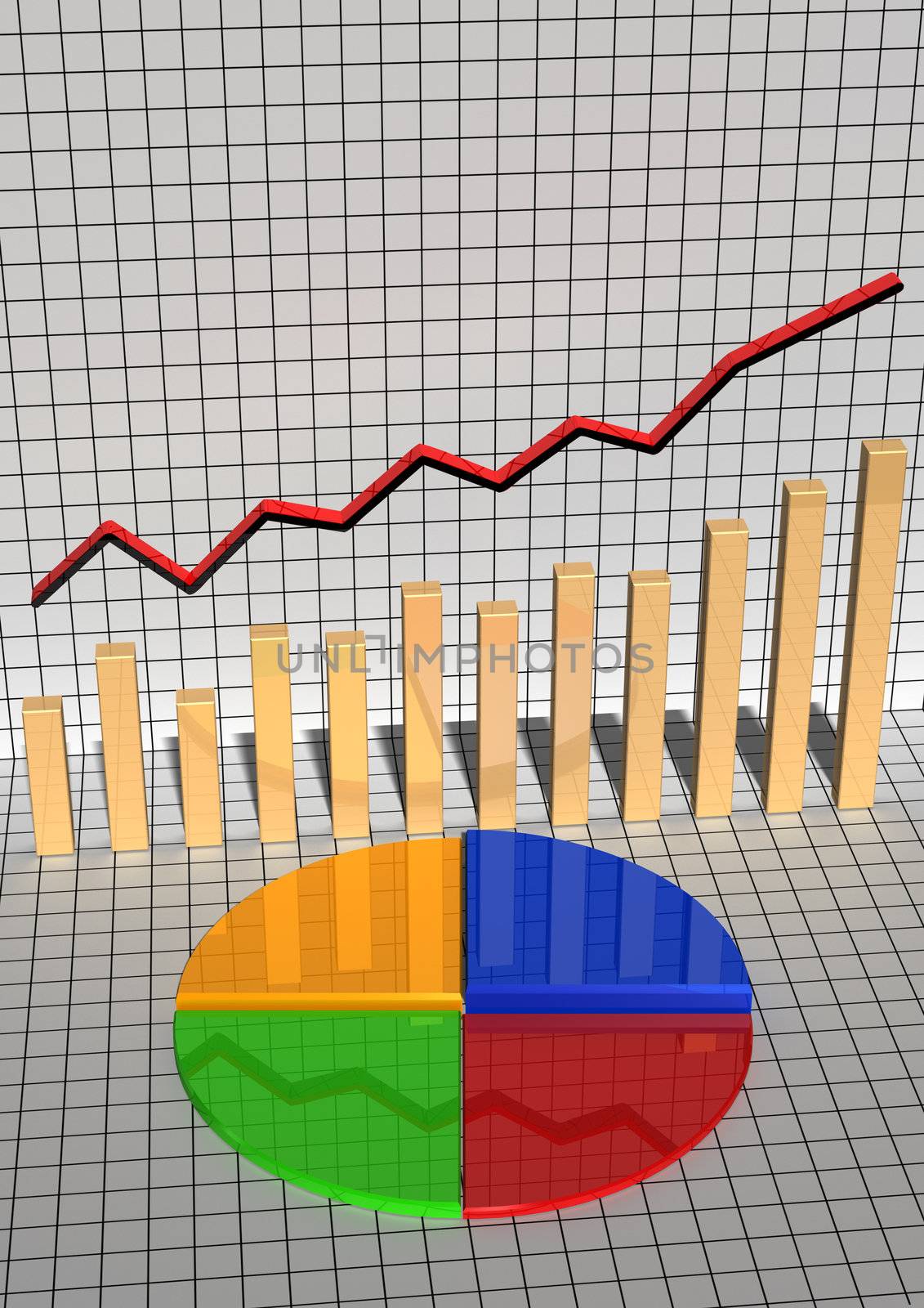 The schedule the histogram showing lifting and business blossoming