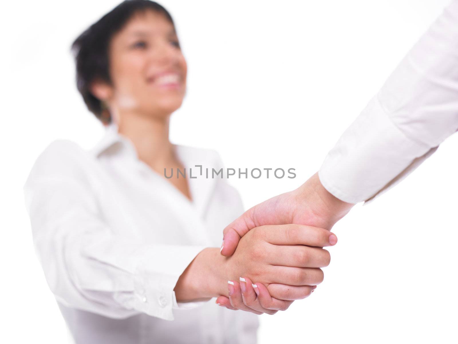 Handshake Handshaking isolate on white