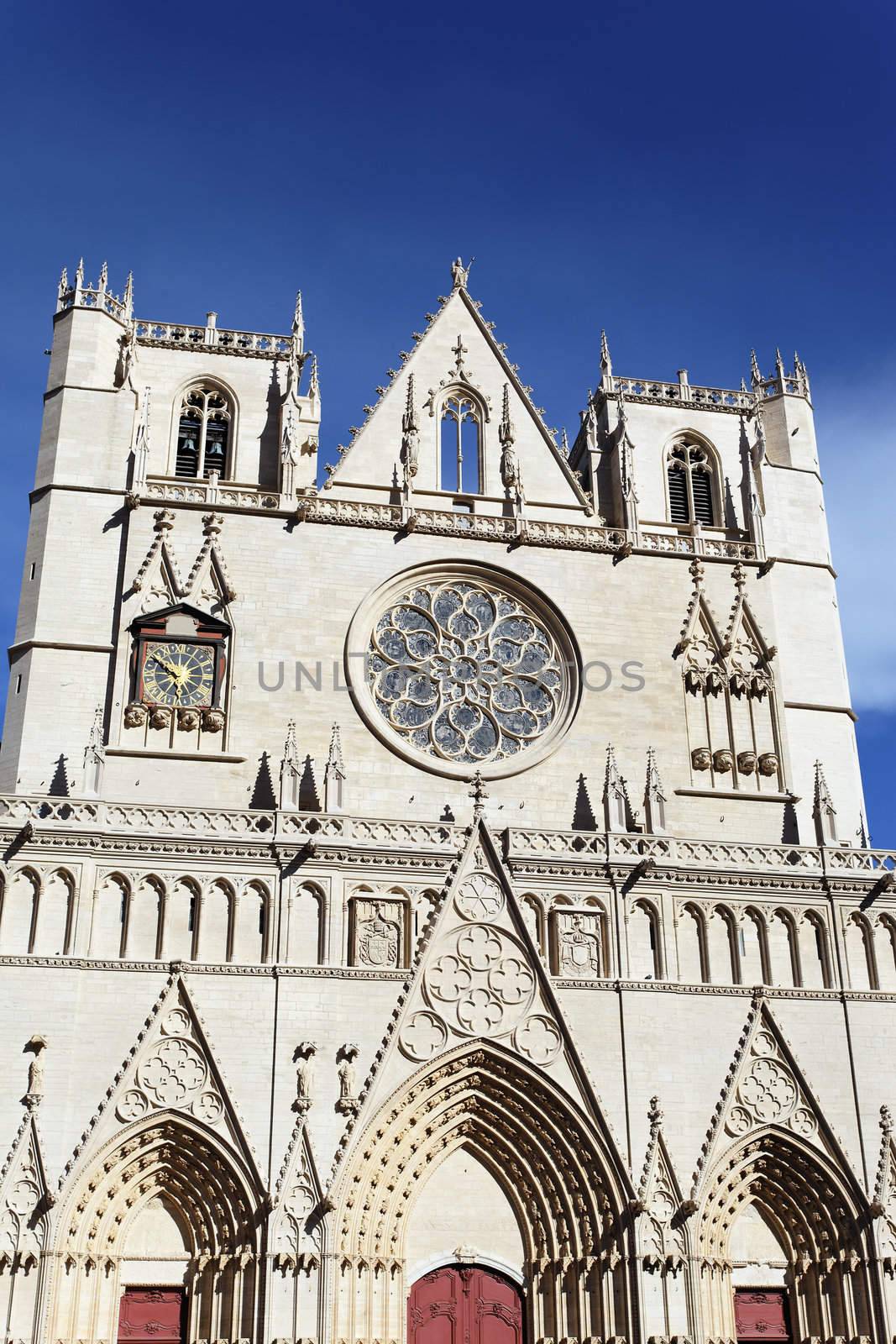 Saint Jean cathedral in Lyon city, France