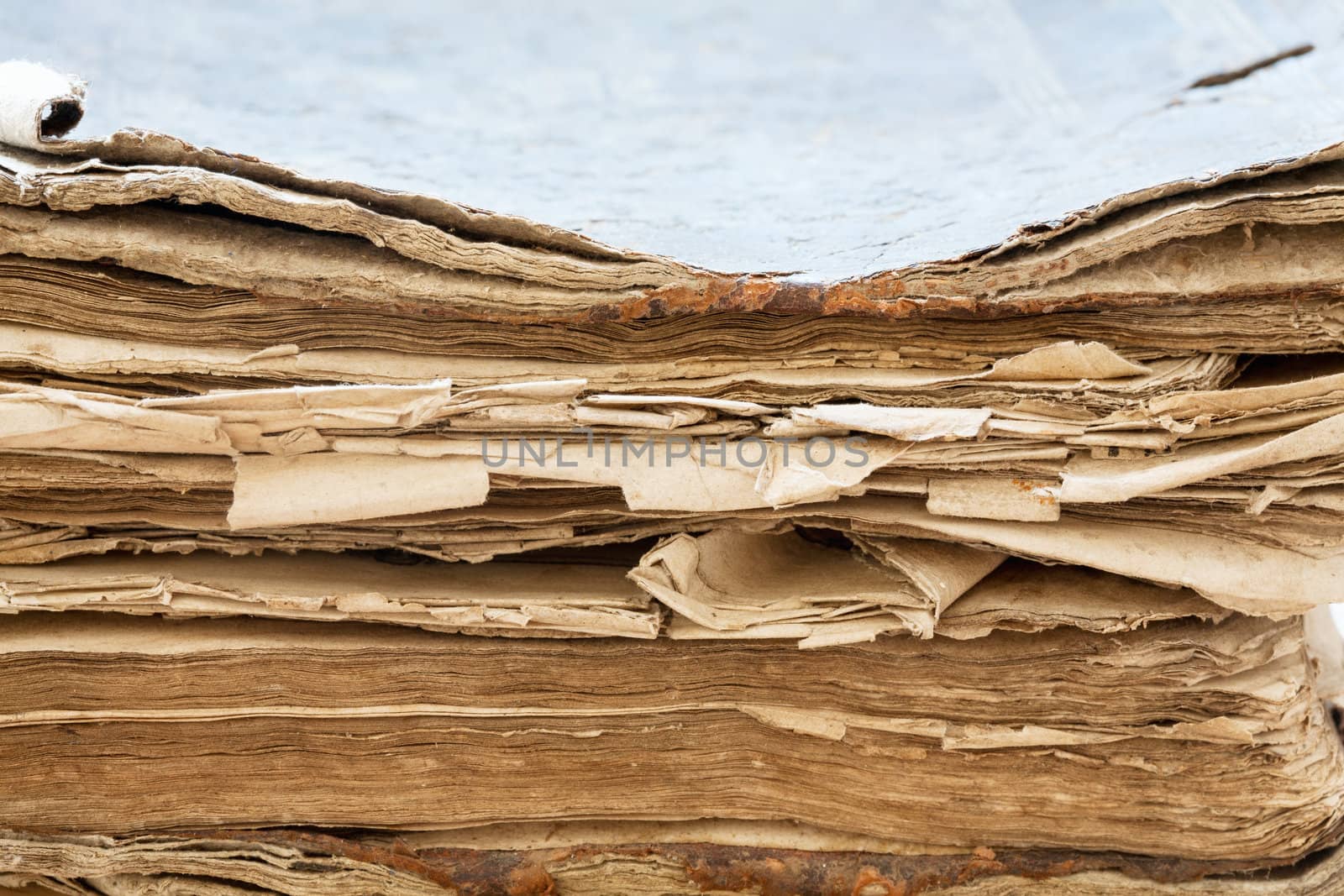 Ancient book close-up. Selective focus by sfinks