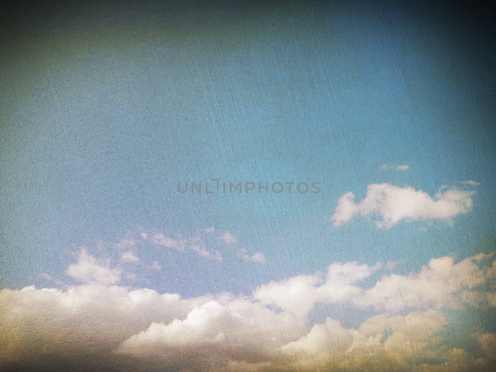 retro image of cloudy sky