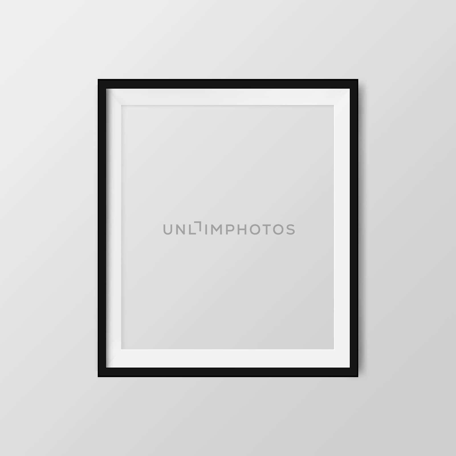 blank frame on a white background